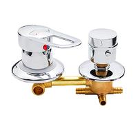 MITLOW Inverseur De Mitigeur en Laiton, Robinet De Robinet De Douche Thermostatique, Mitigeur d'eau Chaude Et Froide G1/2, Mitigeur D'intubation De Salle De Bain pour Armoire De Cabine De Douche