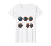 Mitose Division Cellulaire Microbiologie Biologie Cellulaire T-Shirt Graphique avec Valeur, Femme, Blanc, M
