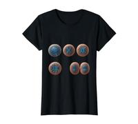 Mitose Division Cellulaire Microbiologie Biologie Cellulaire T-Shirt Graphique avec Valeur, Femme, Noir, S