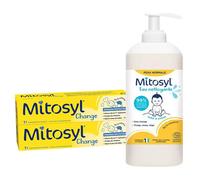 Mitosyl 2 Pommades Change Protectrice 145 g + 1 flacon 500ml eau nettoyante