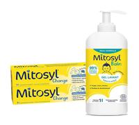 Mitosyl 2 Pommades Change Protectrice 145 g + 1 flacon Gel Lavant 490ml