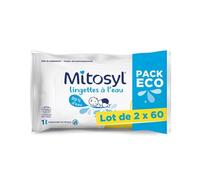 Mitosyl Pack Eco Lingettes à l'Eau 2x60uts