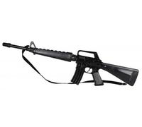 Mitraillette Fusil Noir 72cm 8 Coups avec bandouiliere - Metal/Plastique - Soldat, Militaire et Force Speciale, Carnaval - Jouet Enfant