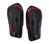 Mitre Protège-tibias de football Aircell – Extrêmement respirants, protection chocs – Noir/Rouge S