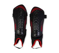 Mitre Aircell Football Ankle Protection Shin Pads | Extremely Breathable | Lightweight Shin Guard, Black/Red, S