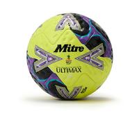 Mitre Ballon de Football WFA Cup Main R Ultimax Pro2526 pour Adulte Unisexe Vert Citron/Violet/Noir, 5