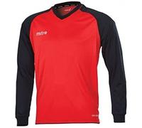 Mitre Cabrio Maillot de Football Mixte Adulte, Mandarine/Noir, FR : L (Taille Fabricant : L)