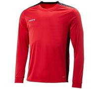 Mitre Charge Maillot de Football Mixte Enfant, Écarlate/Noir, FR : XS (Taille Fabricant : XS)