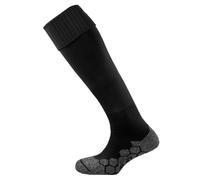 Mitre Division Chaussettes unies modèle Junior, idéales pour le football | Chaussettes légères et rembourrées | Séchage rapide | Noir, taille mini (31 pour enfants-35)