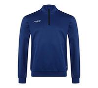 Mitre Edge Haut zippé 1/4, modèle Junior | Tenue d’entraînement de football | Haut de survêtement performance, Bleu marine, XS