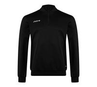 Mitre Edge Haut zippé 1/4 pour adultes | Tenue d’entraînement de football | Haut de survêtement performance, Noir, 2XL