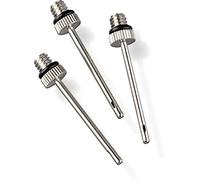 Mitre Euro Needles - Lot de 3 Aiguilles de Pompe à Ballon | Aiguille de gonflage, Argenté, Taille Unique