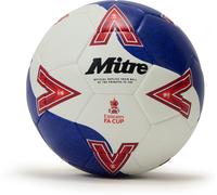 Mitre FA Cup Train 2526 Ballon de Football Unisexe pour Adulte Blanc/Bleu/Rouge Taille 5
