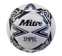 Mitre Impel Lite 360 Ballon de Football | Ultra résistant | Ballon léger, Blanc/Noir/Bleu, 5, 68-71 cm