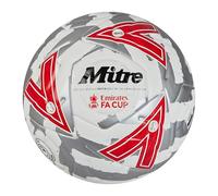 Mitre Match FA Cup Football, White/Silver/Red, 4