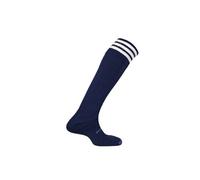 Mitre Mercury 3 Stripe Football Team Kit | Lightweight Long Breathable Sports Sock Chaussettes Mixte, Navy/White, Senior (7 UK-12 UK)