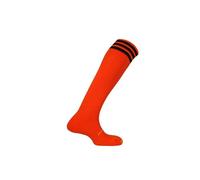 Mitre Mercury Chaussettes de Football à 3 Bandes modèle Junior | Tenue d’équipe de Football | Chaussettes Longues légères | Chaussettes de Sport Respirantes, Mandarine/Noir (36-39)