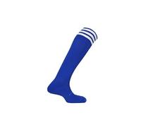 Mitre Mercury Chaussettes de football à 3 bandes modèle Junior | Tenue d’équipe de football | Chaussettes longues légères | Chaussettes de sport respirantes, Bleu roi/Blanc (36-39)