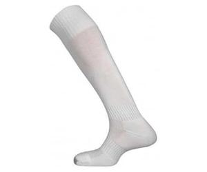 Mitre Mercury Chaussettes de Football Unies modèle Junior | Tenue d’équipe de Football | Chaussettes Longues légères et Respirantes, Blanc, pour Enfants (27-30)