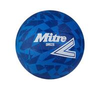 Mitre Oasis Ballon de Netball | Extrêmement résistant | Excellente Prise en Main | Design élégant, Bleue/Blanche, 4