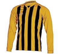 Mitre Optimize Maillot de Foot pour Les Jours de Match Mixte Enfant, Ambre/Noir, FR : XXS (Taille Fabricant : XSY)