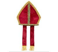 Mitre Saint Nicolas Taille Unique Rouge