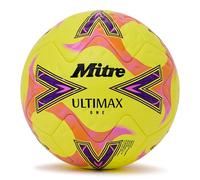 Mitre Ultimax One 26 Ballon de Football Unisexe pour Adulte, Jaune/Orange/Violet, 36
