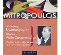 Mitropoulos - Schönberg, Erwartung OP. 17-Sibelius, Concerto pour Violon en Ré Min. [Import]