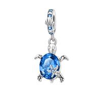 MITSOKU Charms Tortue d'été 925 Bracelet en Argent Sterling et Collier Pendentif Perles Bijoux Cadeaux pour les Femmes