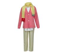 Mitsuba Sosuke Costume de cosplay rose cardigan écharpe uniforme scolaire