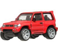 MITSUBISHI PAJERO Modèle Auto EVOLUTION Rouge Échelle 1:64 7cm Hot Wheels HRV89