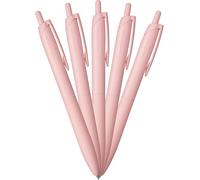Mitsubishi Pencil HSXNLS055P.WP Lot de 5 stylos à bille permanents Jet Stream Light Touch Ink 0,5 Rose chaud