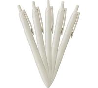 Mitsubishi Pencil HSXNSL055P.1 Lot de 5 stylos à bille permanents Jet Stream Light Touch Ink 0,5 Blanc