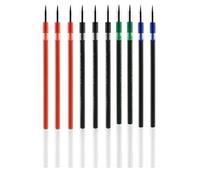 Mitsubishi Pencil Jet Stream SXR-80-05 Lot de 10 stylos à bille multicolores avec recharge de 0,5 mm Noir Rouge Bleu Vert