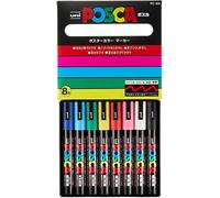 Mitsubishi Pencil Water-based Pen-Poska Medium letter round core 8 colors PC5M8C Japan