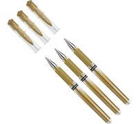 Mitsubishi146895 Signo Stylo roller uni-ball UM-153, pointe : 0,6 mm, Blanc, gold, 1