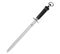 MITSUMOTO SAKARI 44 cm Plat Fusil à Aiguiser, Manche en ABS | Fusil a Aiguiser Diamant Japonais, Aiguiseur Couteaux Professionnel avec Manche en ABS et Aimant Puissant