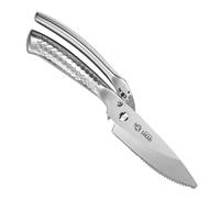 MITSUMOTO SAKARI Ciseaux de Cuisine Japonais 12 cm, Argent Titane Placage
