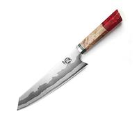 MITSUMOTO SAKARI Couteau Kiritsuke 21 cm, Couteau Cuisine Forgié à la Main