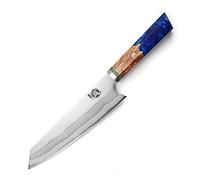 MITSUMOTO SAKARI Couteau Kiritsuke 21 cm, Couteau Cuisine Forgié à la Main