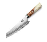 MITSUMOTO SAKARI Couteau Kiritsuke 21 cm, Couteau Cuisine Forgié à la Main
