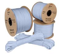 MITSY Paracorde 4 mm, 10 m, bleu glacé, 100 % nylon, pour laisse pour chien, camping, extérieur et survie - Équipement de survie avec noyau 7 de 10 m, 25 m, 50 m, 100 m, 250 m