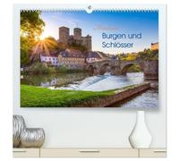 Mittelhessens Burgen und Schlösser (hochwertiger Premium Wandkalender 2026 DIN A2 quer), Kunstdruck in Hochglanz: 13 farbenfrohe romantische Ansichten von Mittelhessens Burgen- und Schlösserwelt
