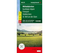 Mittelkärnten, Wander-, Rad- und Freizeitkarte 1:50.000, freytag & berndt, WK 231: Gurktaler Alpen - Friesach - Feldkirchen - St. Veit an der Glan, mit APP, wasserfest und reißfest
