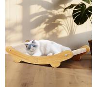 Mittimiya Grattoir en sisal pour chat en forme de U, hamac pour chat d'intérieur, grand salon pour chat, protection de meubles en bois