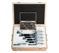 Mitutoyo 103-913-50 Jeu de micromètres OMST-150C, 0-150 mm | 0,01 mm, jeu 6 pièces, coffret bois
