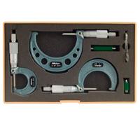 Mitutoyo 103-929 Series-103 extérieur Micromètre Lot, 0-7,6 cm Range, 0 cm Graduation