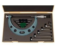 Mitutoyo 104-137 Micromètre extérieur avec 6 interchangeables pas aux normes et 5, 0-15,2 cm Range, 0 cm Graduation