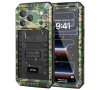 Mitywah Coque étanche pour iPhone 17 Pro - Coque en métal robuste avec protecteur d'écran intégré, coque de protection intégrale antichoc robuste de 6,3", camouflage