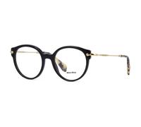 Miu Femme Lunettes VMU04P 1AB-1O1 Noir/Or Cadre Démo Personnalisable Lentille